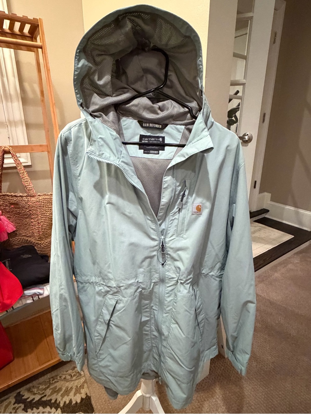 Carhartt Women’s Light Blue Aqua Defender Hooded Jacket- New